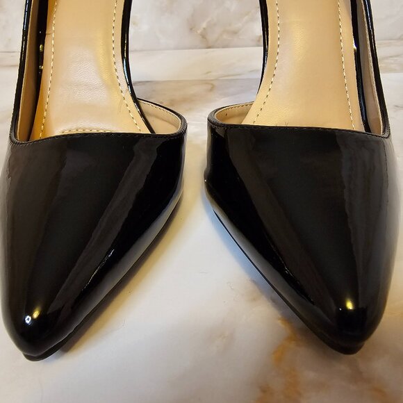Elegant Collection Black Stiletto Heels, Size 9 - Picture 5 of 7